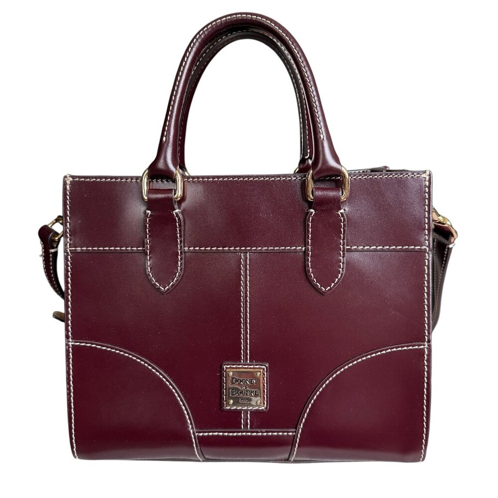 Dooney & Bourke Burgundy Leather Satchel
